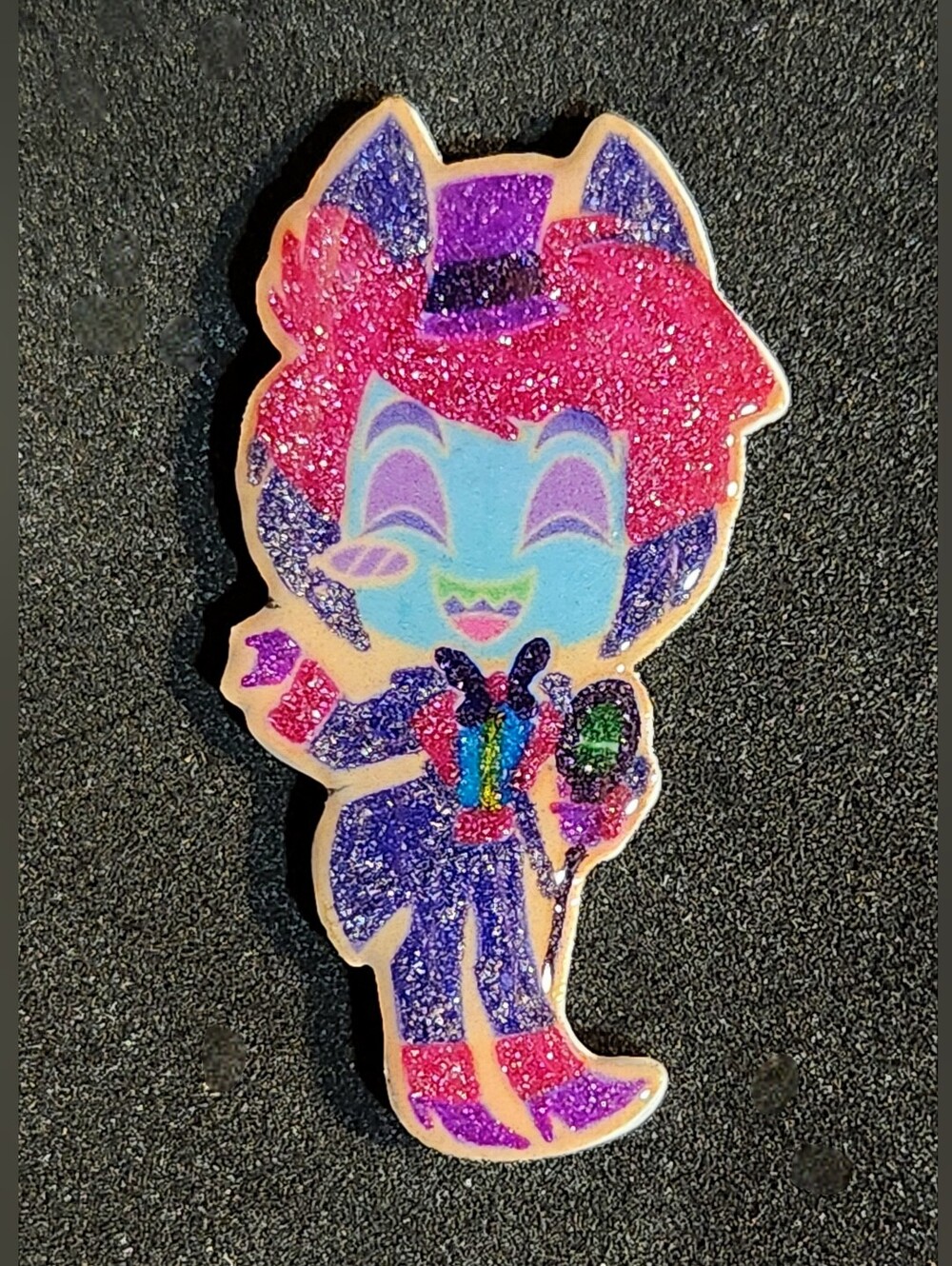Alastor Glitter Pin - Hazbin Hotel
